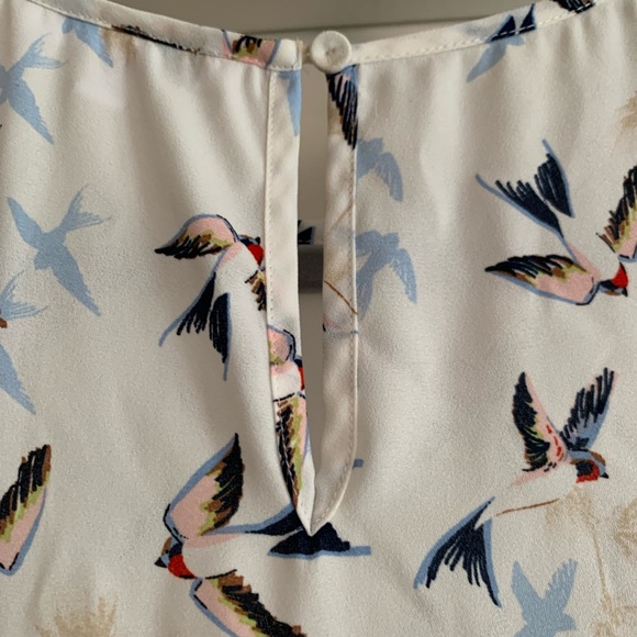DR2 blouse with bird print - Picture 3 of 5